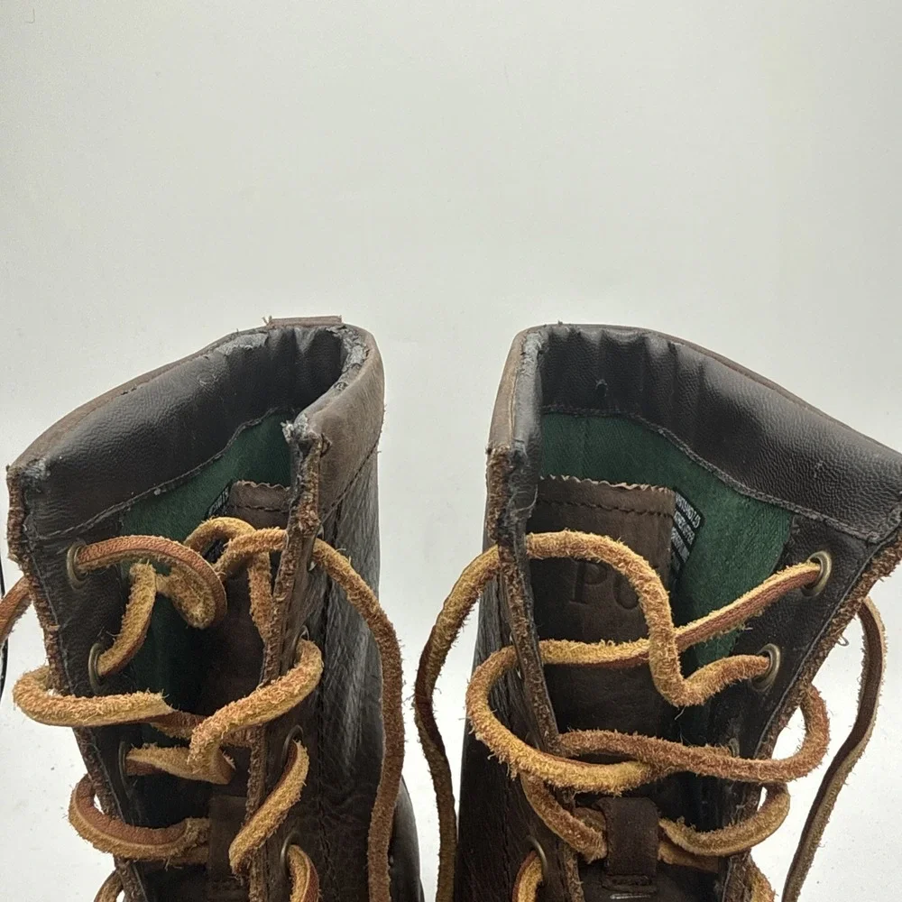 Polo Ralph Lauren Whitsand Genuine Leather Ranger Duck Boots Mens 7.5D Women's 9